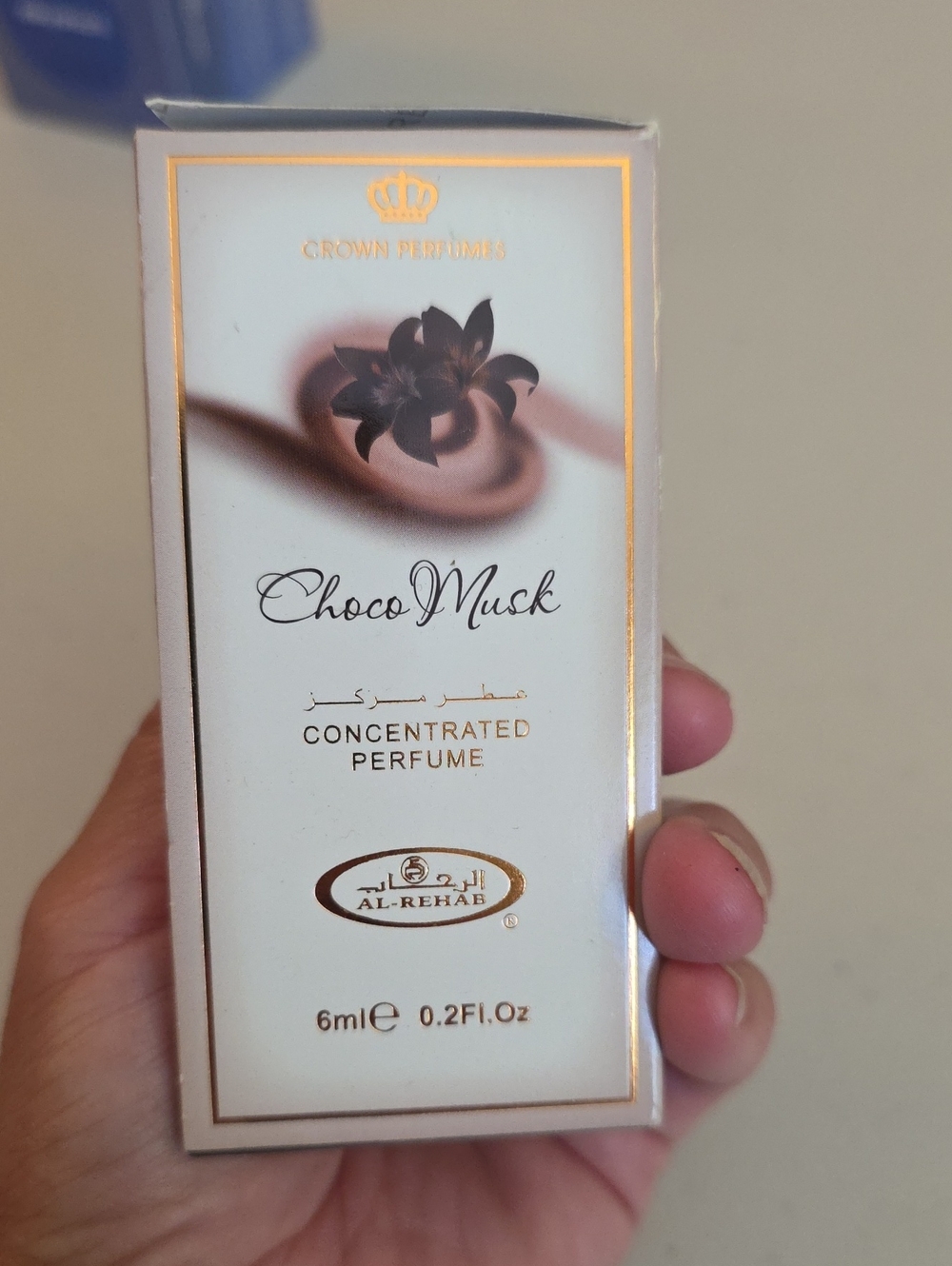 Rehab Choco Musk Concentrated Perfume - Cream and Gold